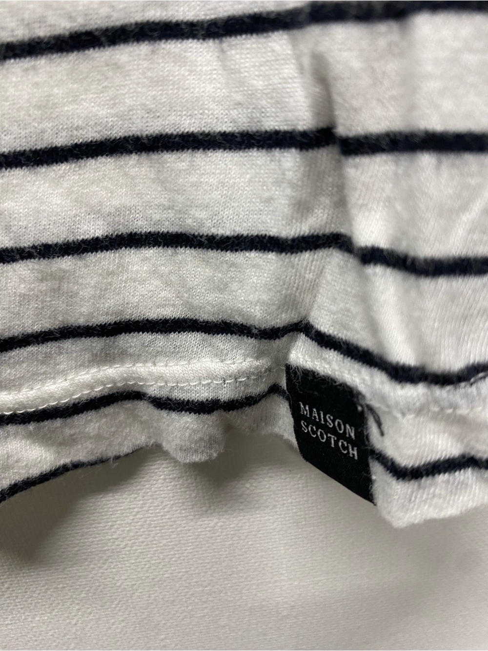 Maison Scotch Scotch & Soda Striped Long Sleeve Tee Seahorse Graphic Medium - Picture 5 of 7